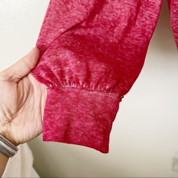 Free People WTF Chill Out Red long sleeve top - Picture 4 of 7